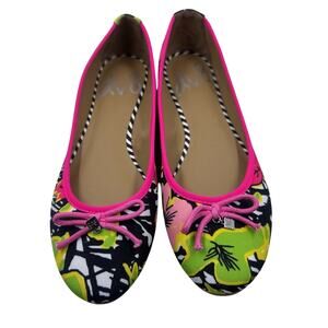 DV8 by Dolce Vita Floral Ballerina Flats Women’s 9.5 NWOB Slip On Canvas Shoes
